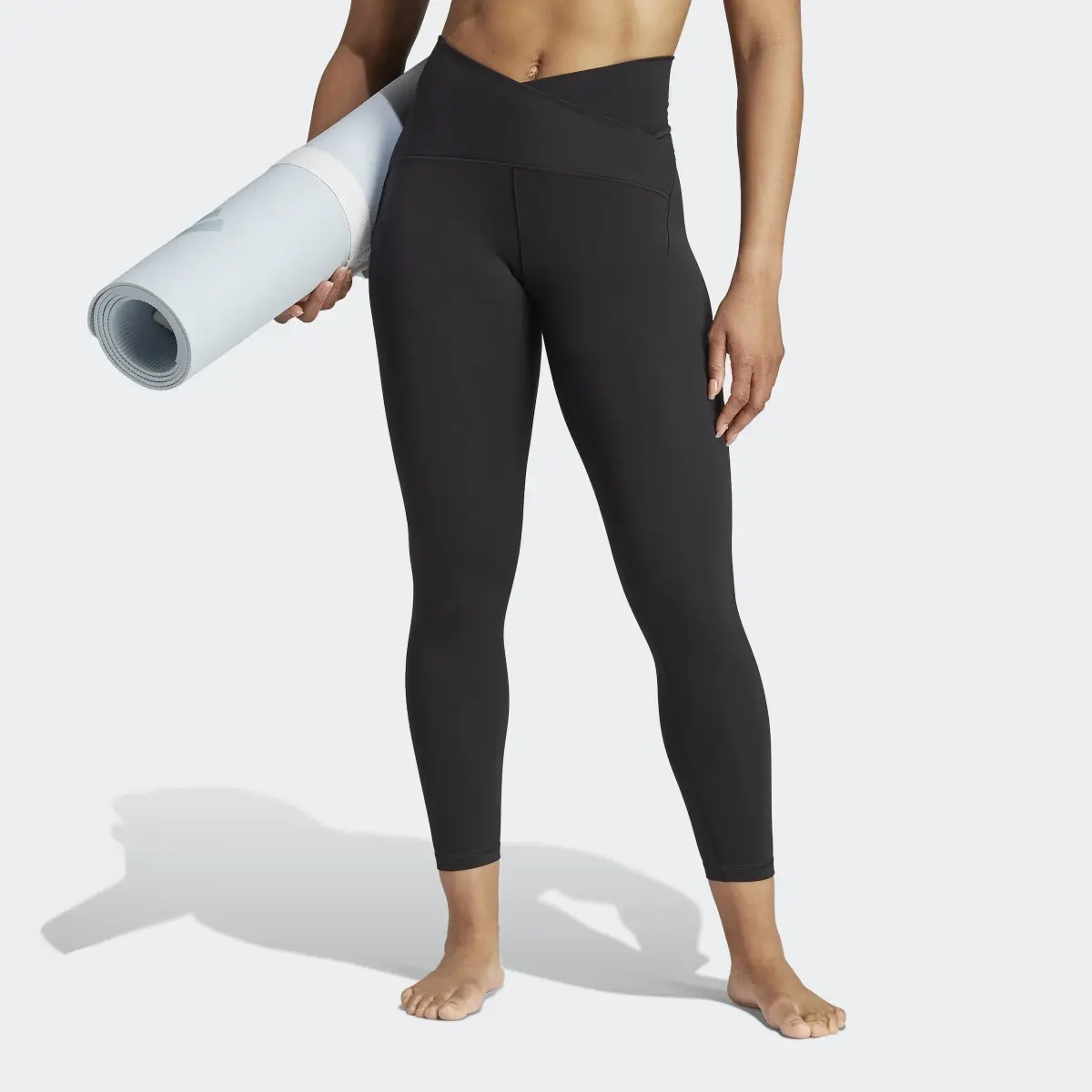 Adidas Yoga Studio Luxe Crossover Waistband 7/8 Leggings. 1