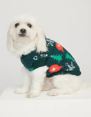 Old Navy Cozy Printed Sweater for Pets multi