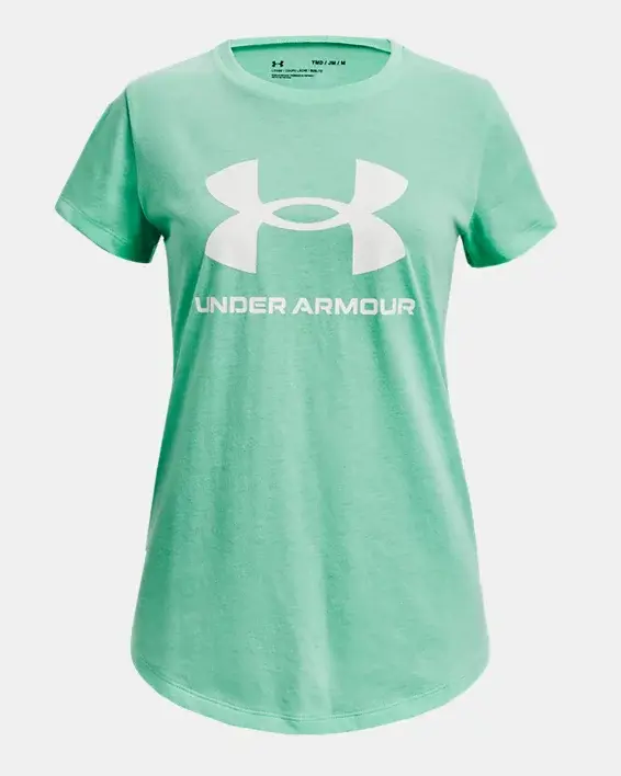 Under Armour Girls' UA Sportstyle Graphic Short Sleeve. 1