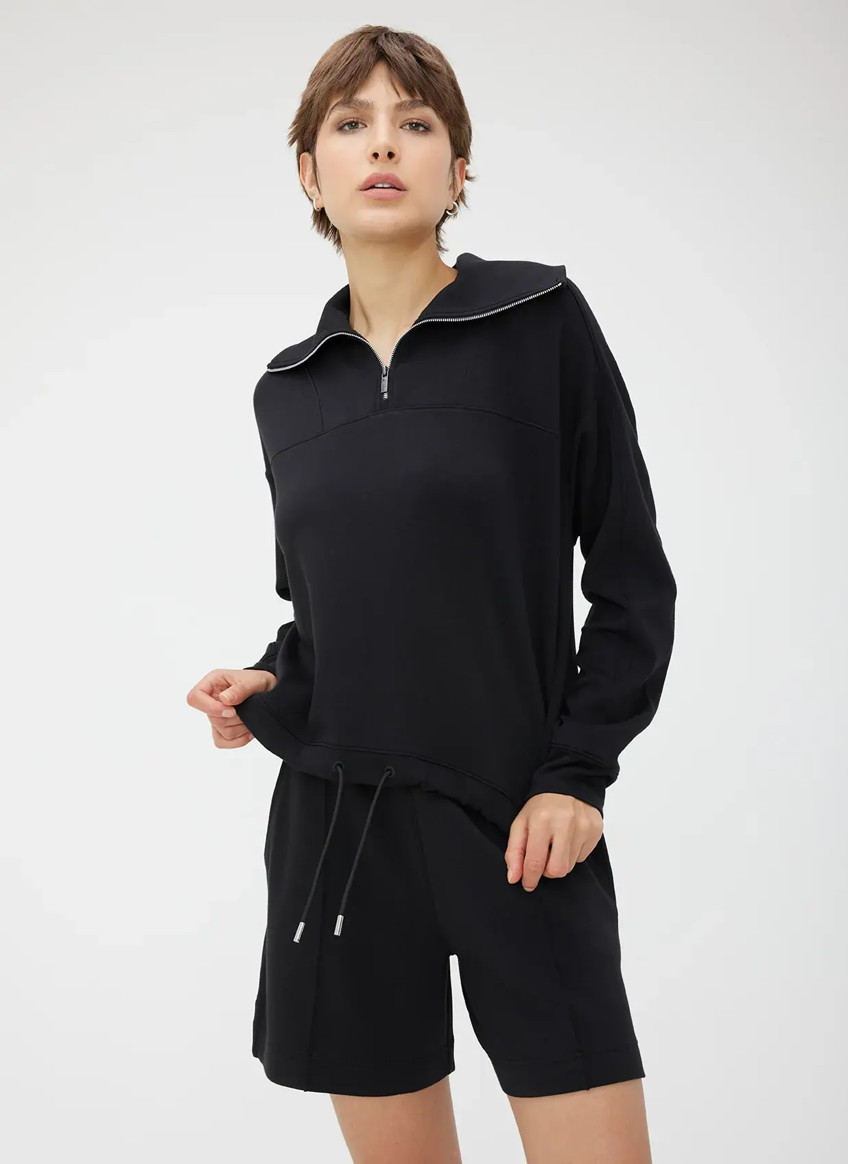 Kit And Ace Restore Quarter Zip Popover. 1