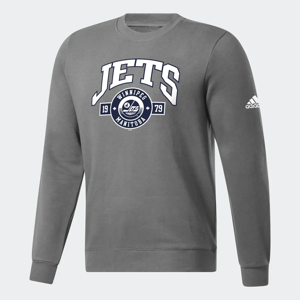 Adidas Jets Fleece Crew Sweatshirt. 1