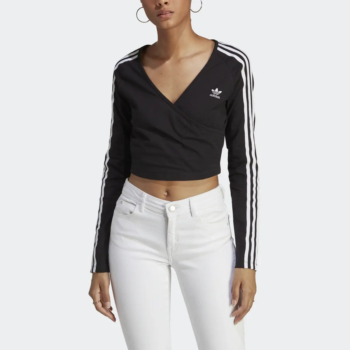 Adidas Adicolor Classics Crop Long Sleeve Tee. 1