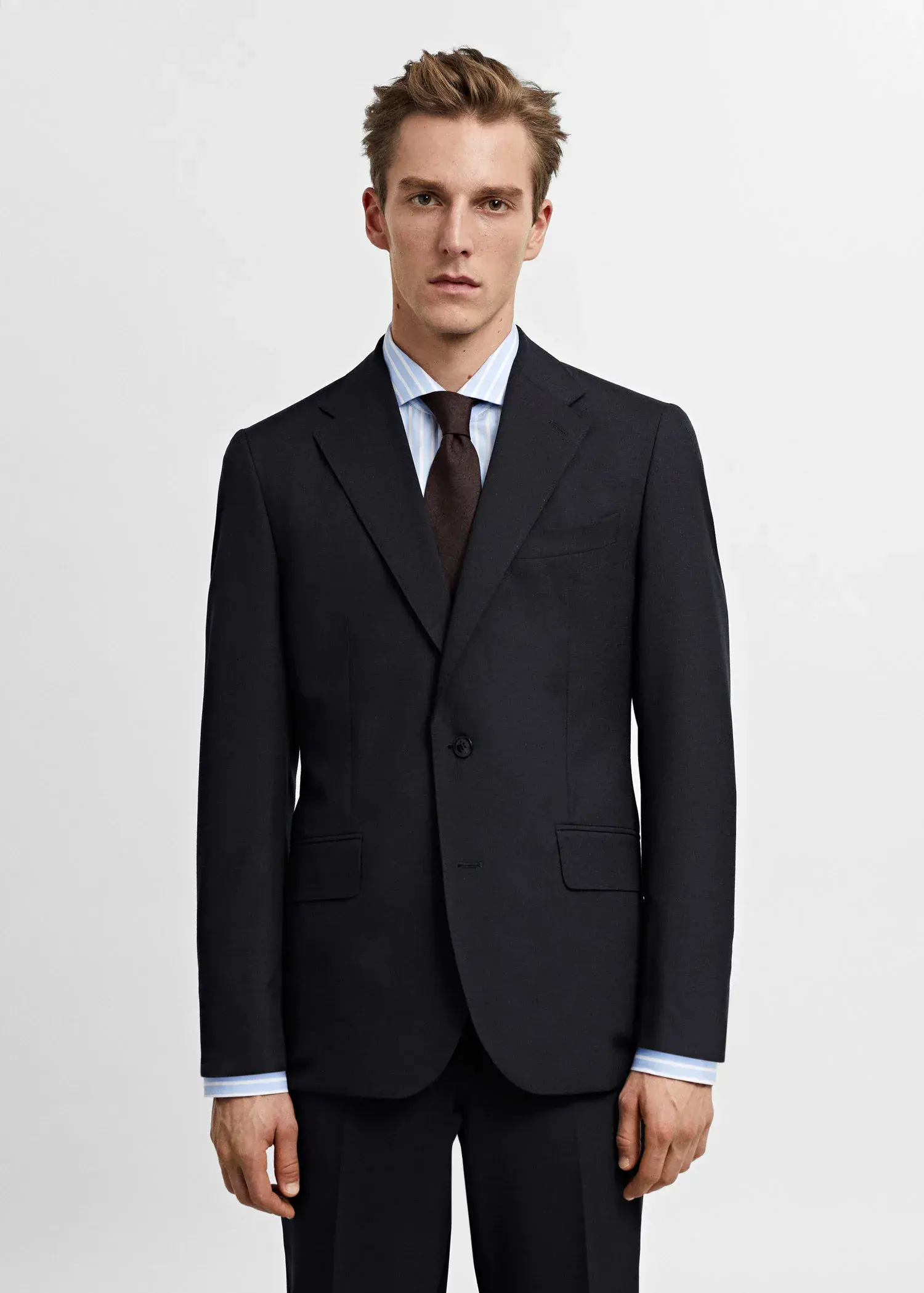 Mango 100% virgin wool suit blazer. 1