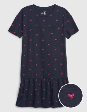 &#215 Frank Ape Kids Tiered Dress pink