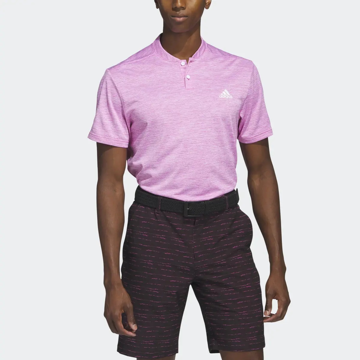 Adidas Textured Stripe Polo Shirt. 1