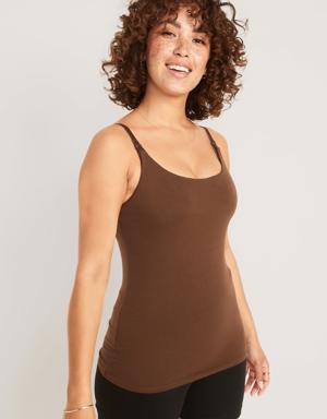 Maternity First-Layer Nursing Cami brown