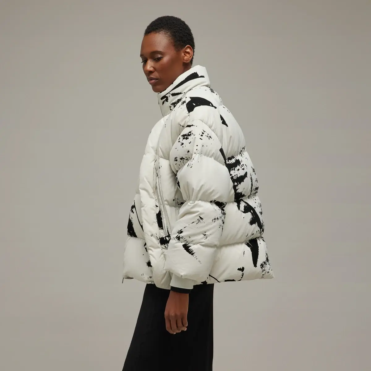 Adidas Y-3 Graphic Flock Puffer Jacket. 2