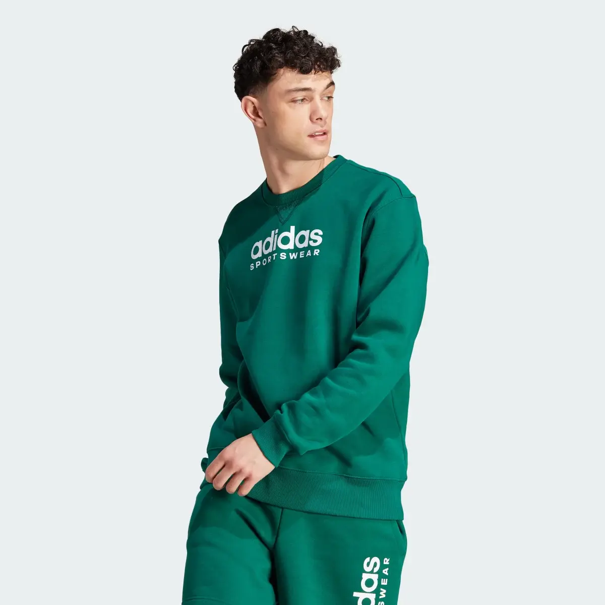 Adidas All SZN Fleece Graphic Sweatshirt. 2