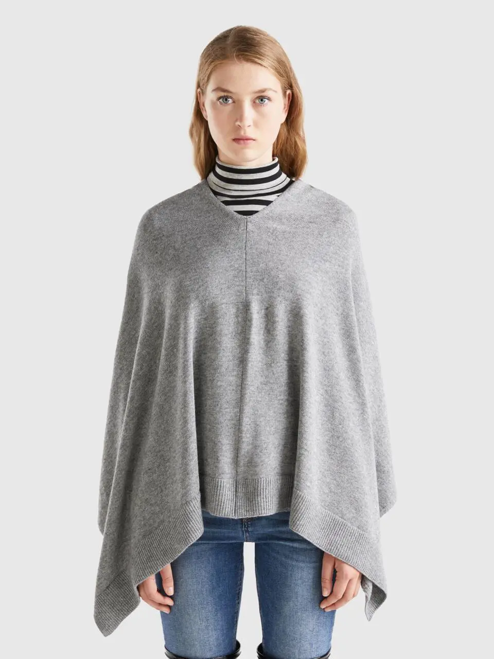 Benetton cashmere blend poncho. 1