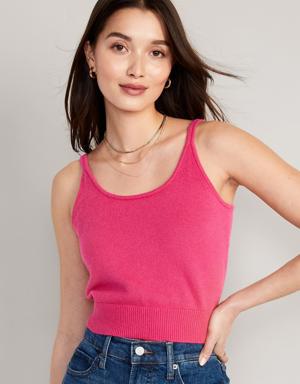 Old Navy Cozy Cropped Sweater Tank Top for Women multi
