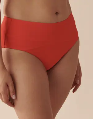 TAHITI Textured High Waist Bikini Bottom