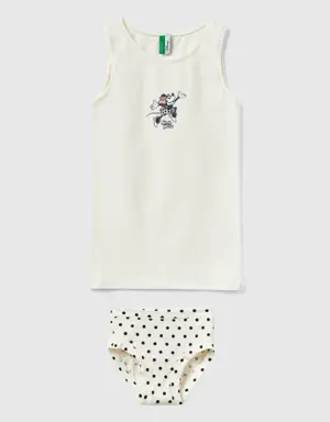 minnie tank top and underwear set