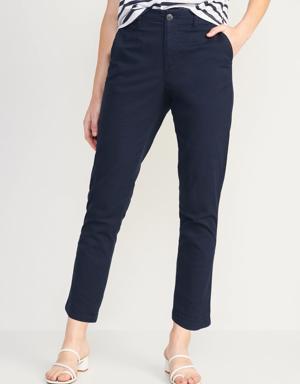 High-Waisted OGC Chino Pants for Women blue
