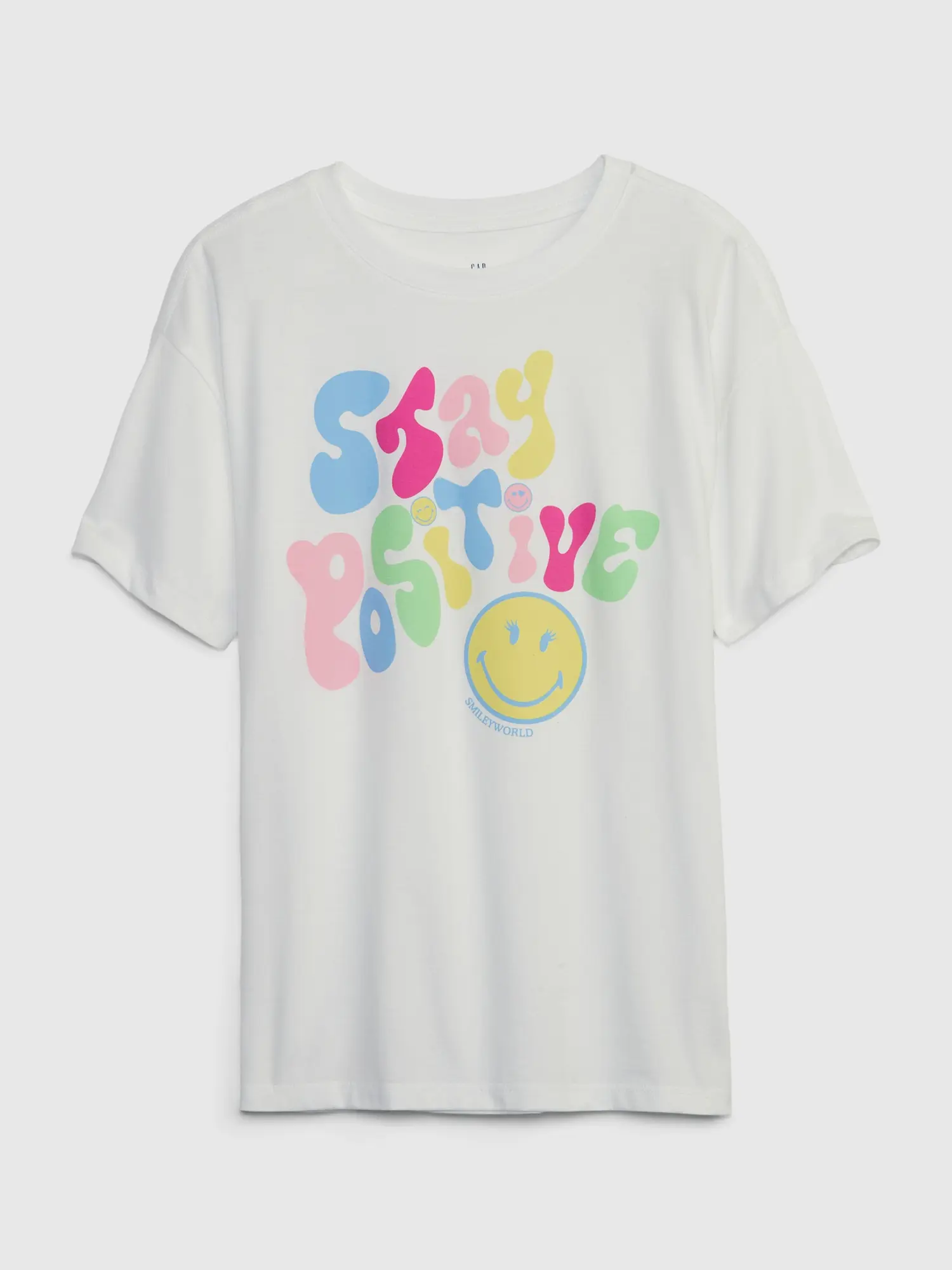 Gap &#215 SmileyWorld&#174 Kids Graphic T-Shirt white. 1