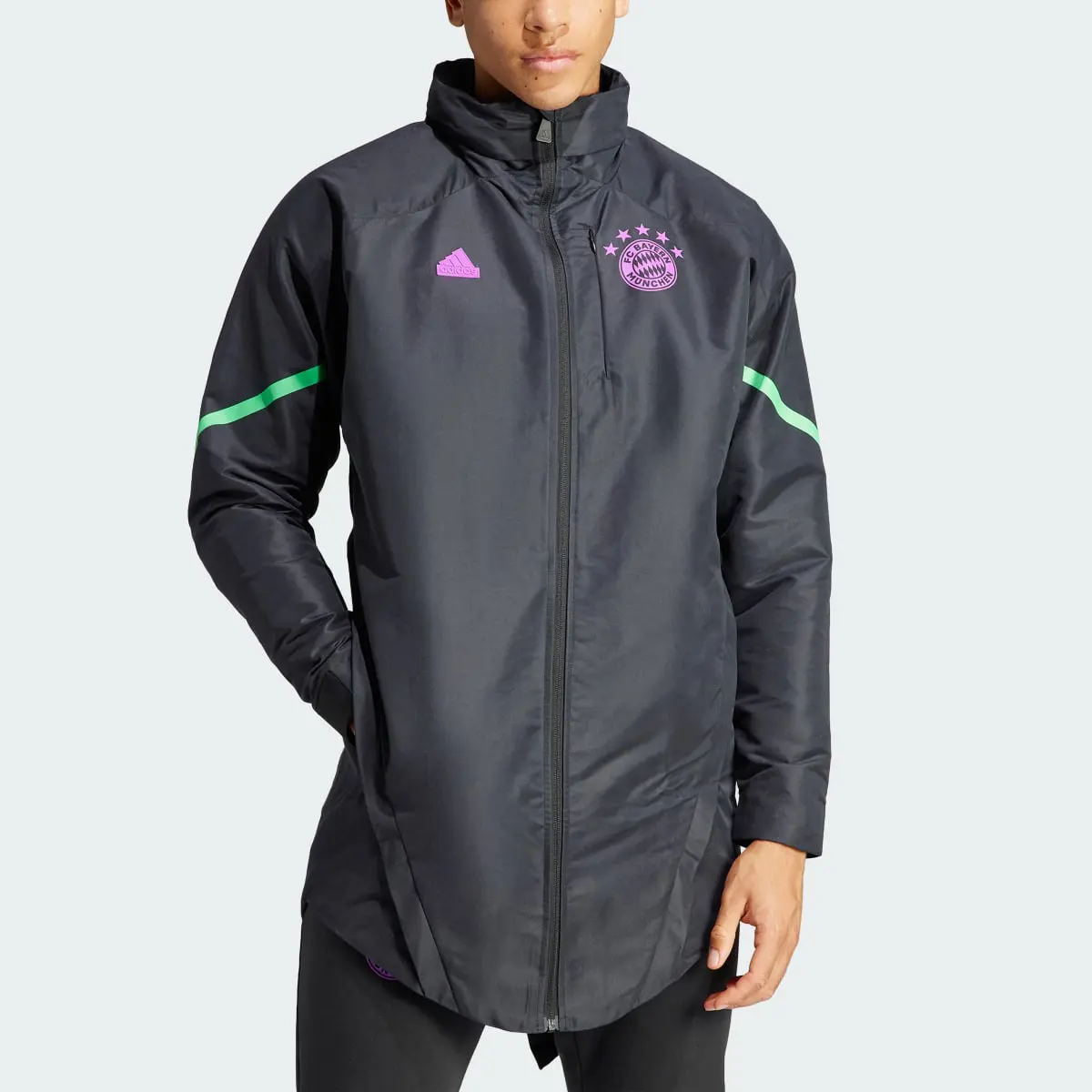 Adidas FC Bayern Designed for Gameday Premium Jacket. 1