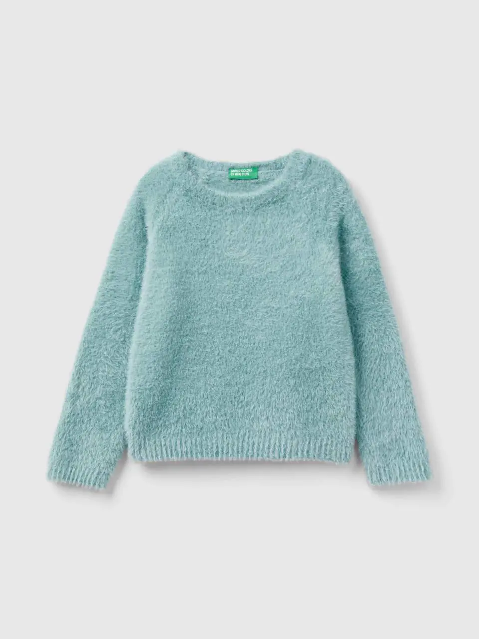 Benetton sweater with faux fur. 1