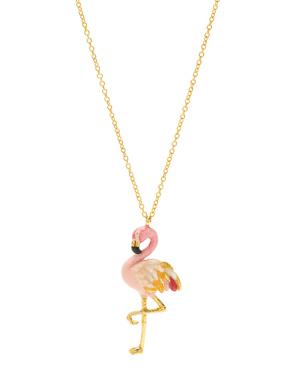 Flamingo Figürlü Kadın Altın Kolye