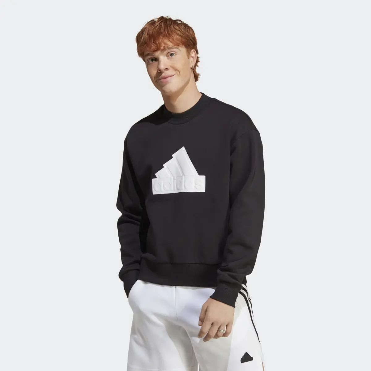 Adidas Future Icons Badge of Sport Crew Sweatshirt. 2