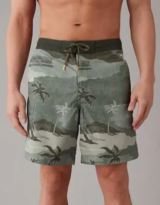 American Eagle Floral Flex 8" Classic Board Short. 1