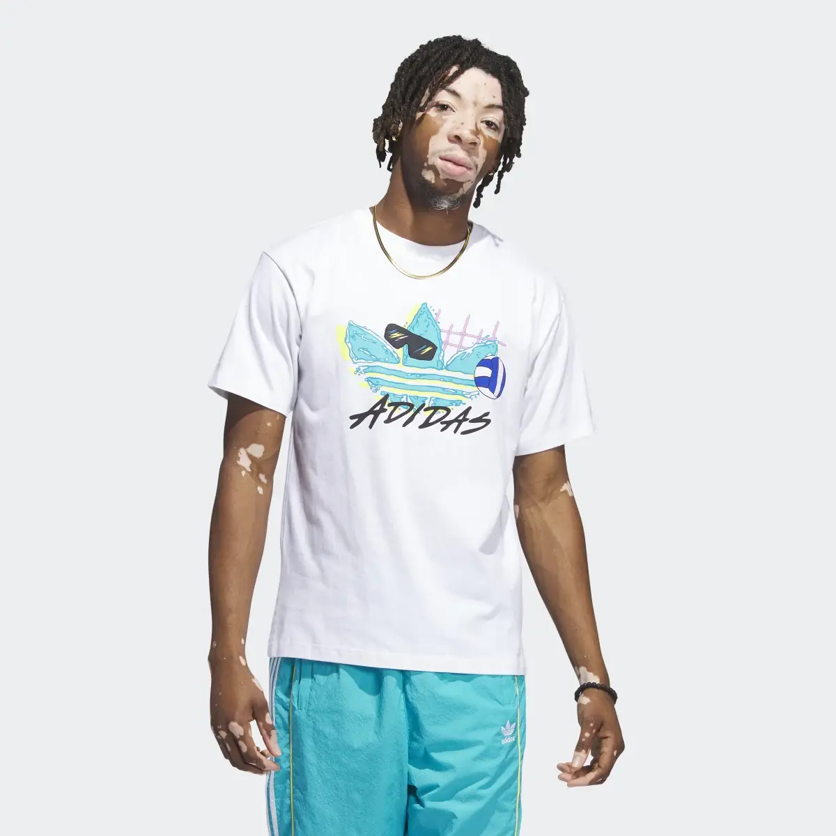 Adidas Beach Sports Trefoil Tee. 2