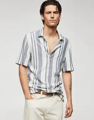 Striped slim-fit shirt