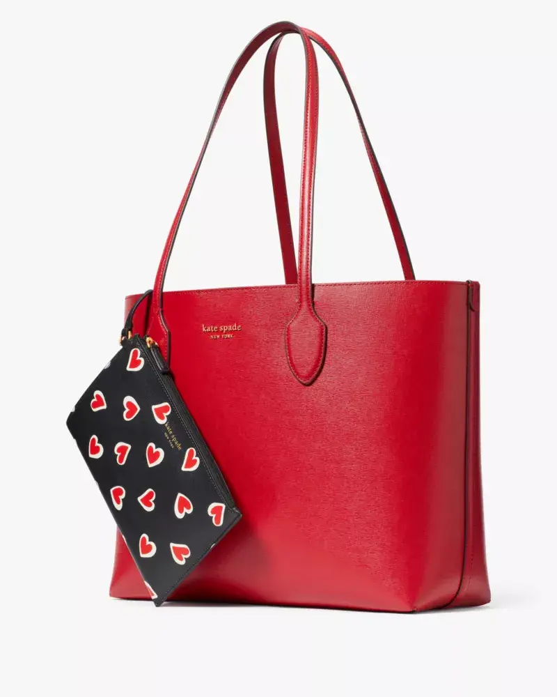 Kate Spade Bleecker Stencil Hearts Pop Large Tote. 2