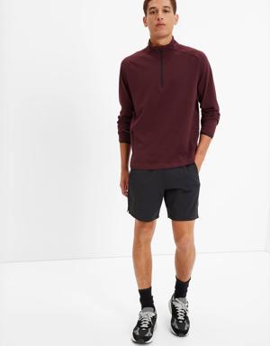 Fit Mockneck Half-Zip Train Sweatshirt purple