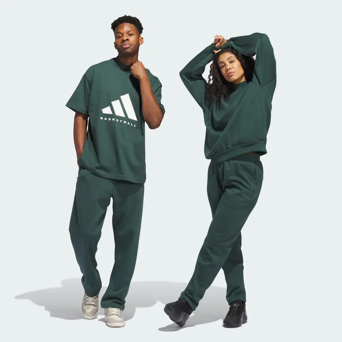 Adidas Basketball Sweatpants. 1