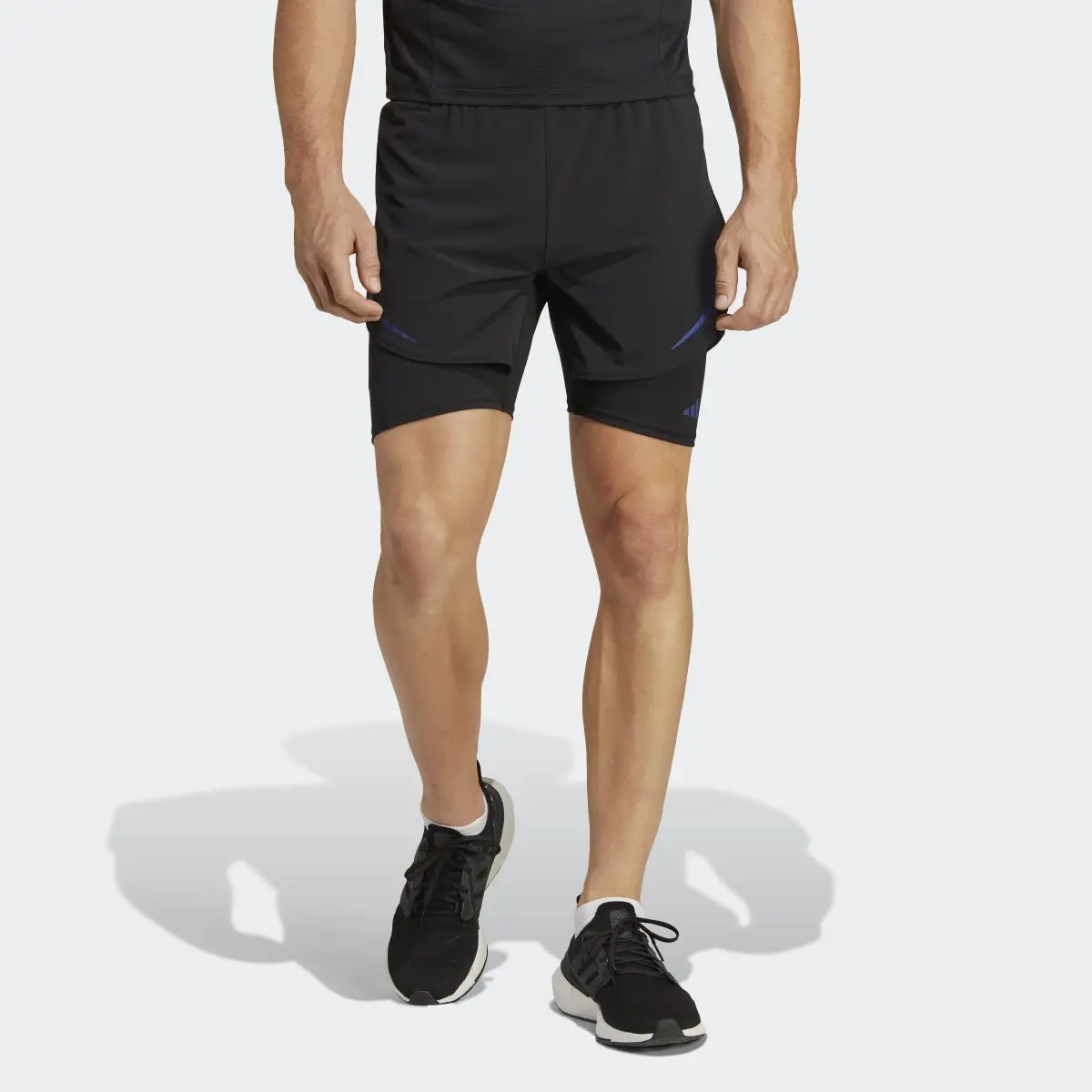 Adidas Shorts de Entrenamiento HEAT.RDY HIIT 2 en 1. 1