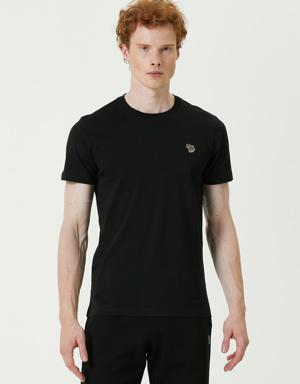 Siyah Organik Pamuk T-shirt