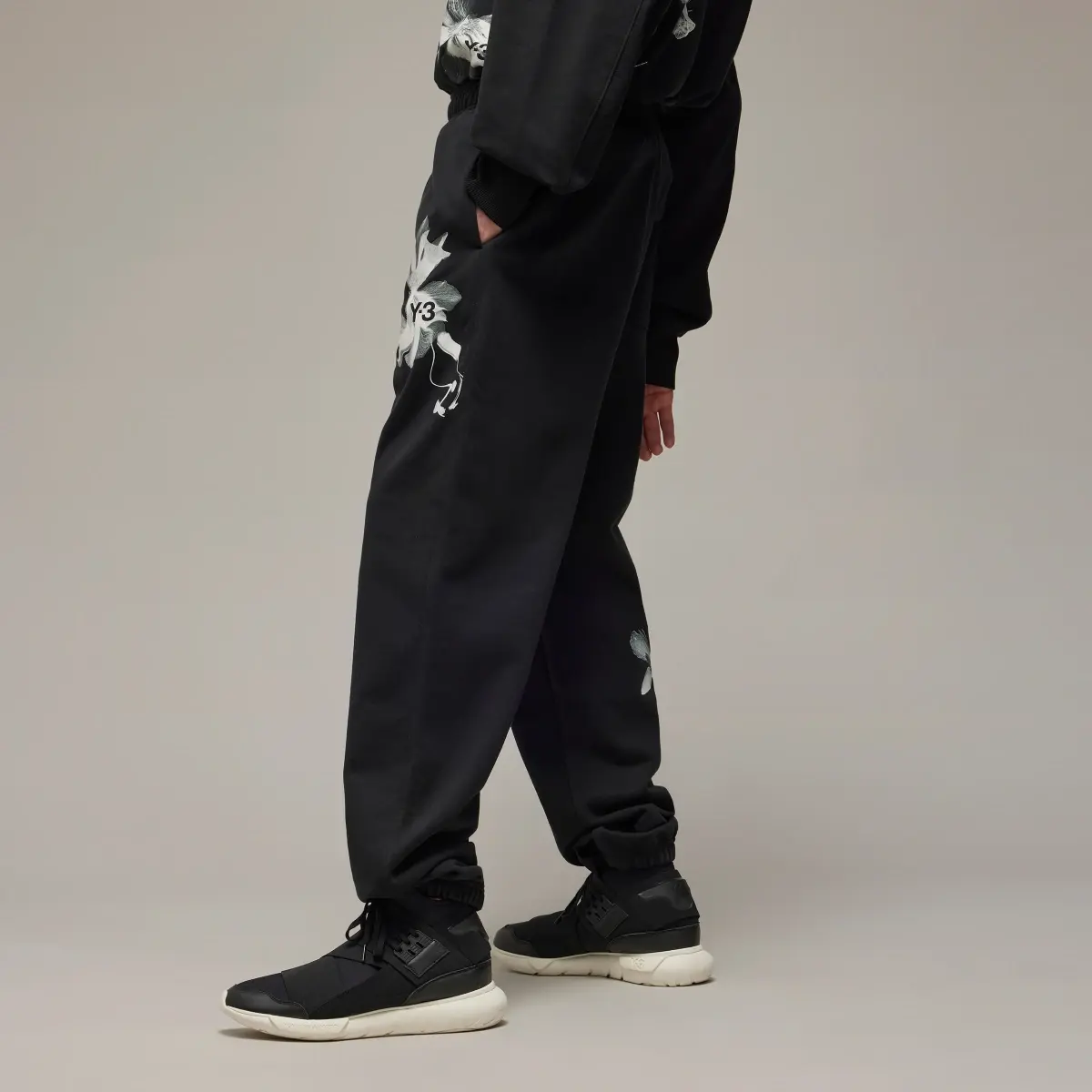 Adidas Y-3 Graphic French Terry Pants. 2