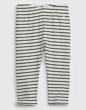 Baby Cotton Mix and Match Stripe Leggings blue