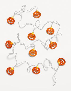 Halloween Jack O'Lantern 10-Piece String Lights for the Family orange