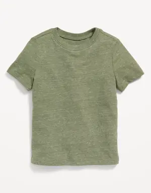 Old Navy Unisex Short-Sleeve Slub-Knit T-Shirt for Toddler green