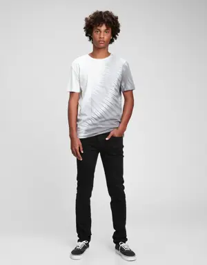 Teen Stacked Ankle Skinny Jeans with Washwell &#153 black