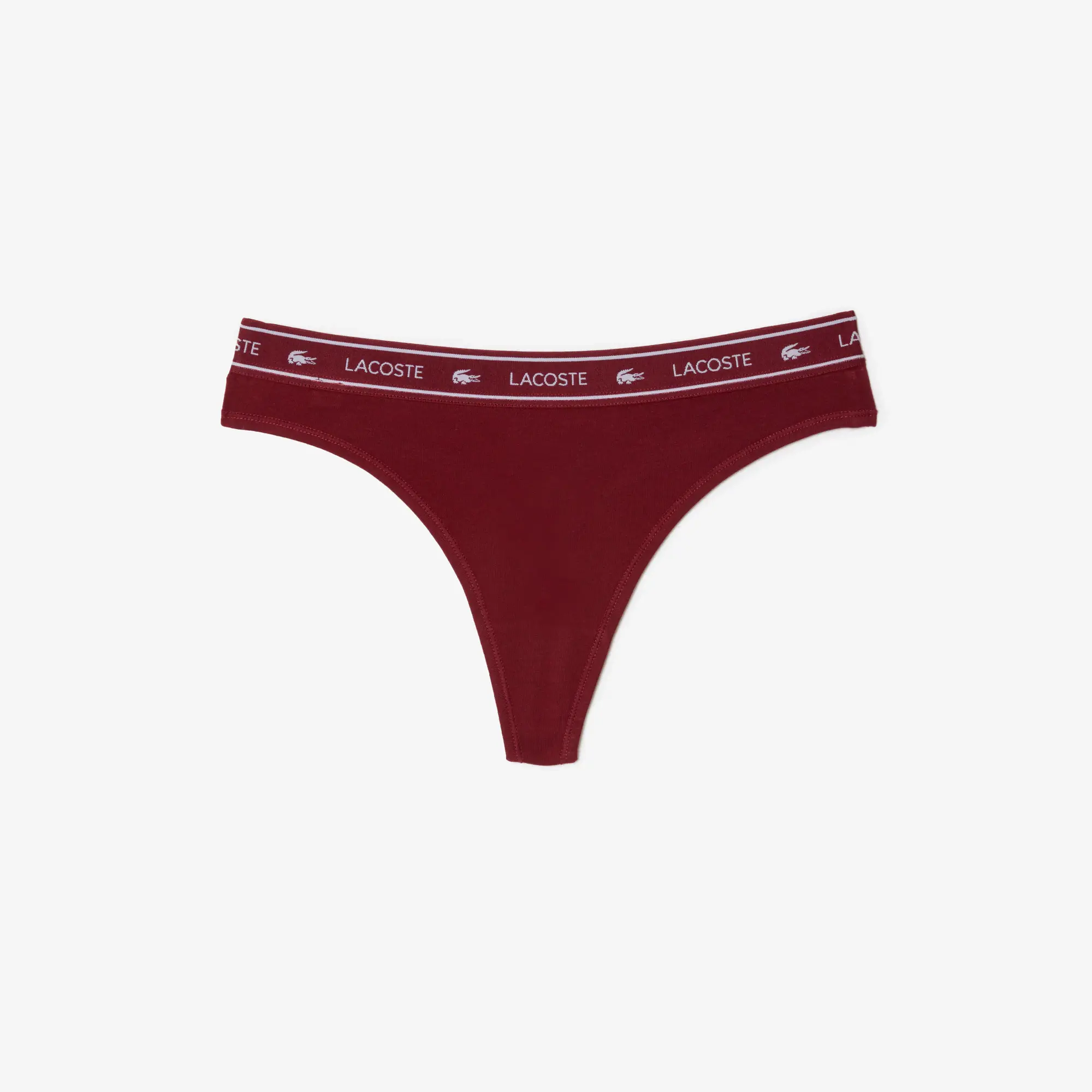 Lacoste String avec ceinture siglée en coton stretch. 2 Lacoste String avec ceinture siglée en coton stretch. 2
