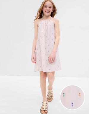 Gap Kids Shiny Halter Dress multi