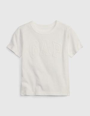 Toddler 100% Organic Cotton Gap Logo T-Shirt white