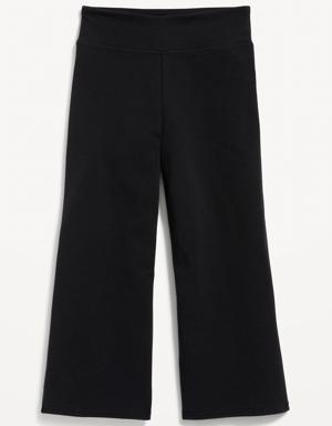 Old Navy PowerChill High-Waisted Cropped Wide-Leg Performance Pants for Girls black