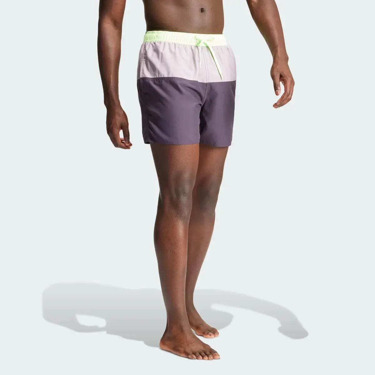 Adidas Colorblock CLX Swim Shorts Short Length. 3