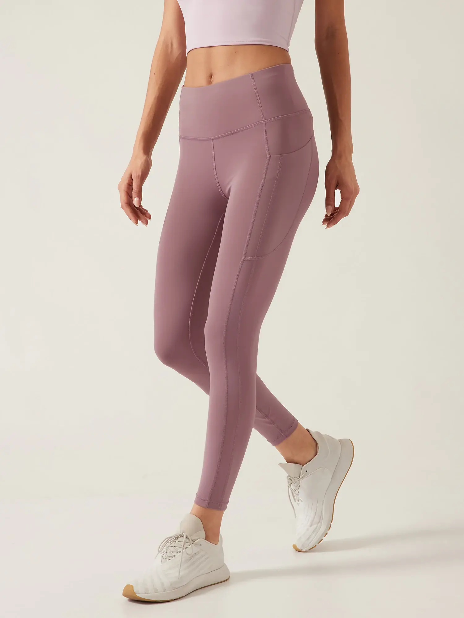 Athleta Ultimate Stash 7/8 Tight pink. 1