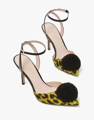 Amour Pom Leopard Pumps