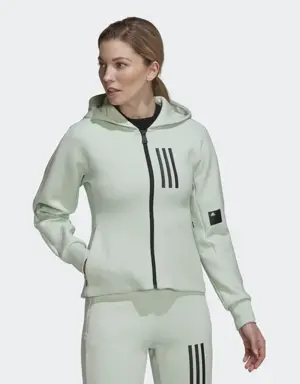 Adidas Veste à capuche entièrement zippée à la coupe slim Mission Victory. 2 Adidas Veste à capuche entièrement zippée à la coupe slim Mission Victory. 2