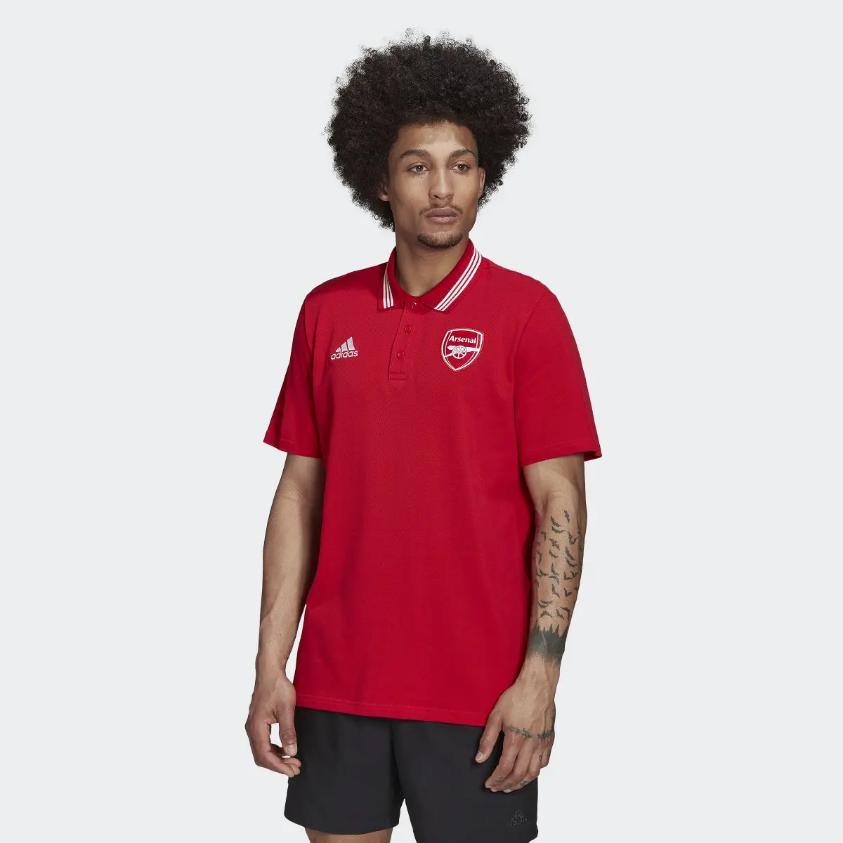 Adidas Arsenal 3-Stripes Polo Shirt. 2