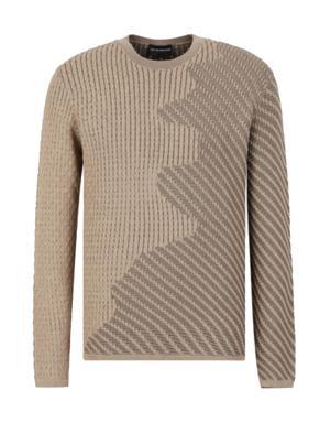 Wool-blend Sweater With Jacquard Motif