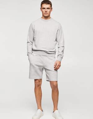 Jogger cotton Bermuda shorts