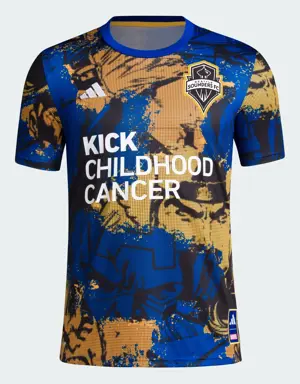 Adidas Seattle Sounders Marvel MLS Kick Childhood Cancer Pre-Match Jersey