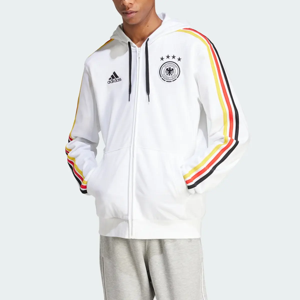 Adidas Veste à capuche entièrement zippée Allemagne DNA. 1