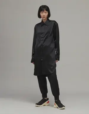 Adidas Y-3 Classic Tech Silk Shirt Dress