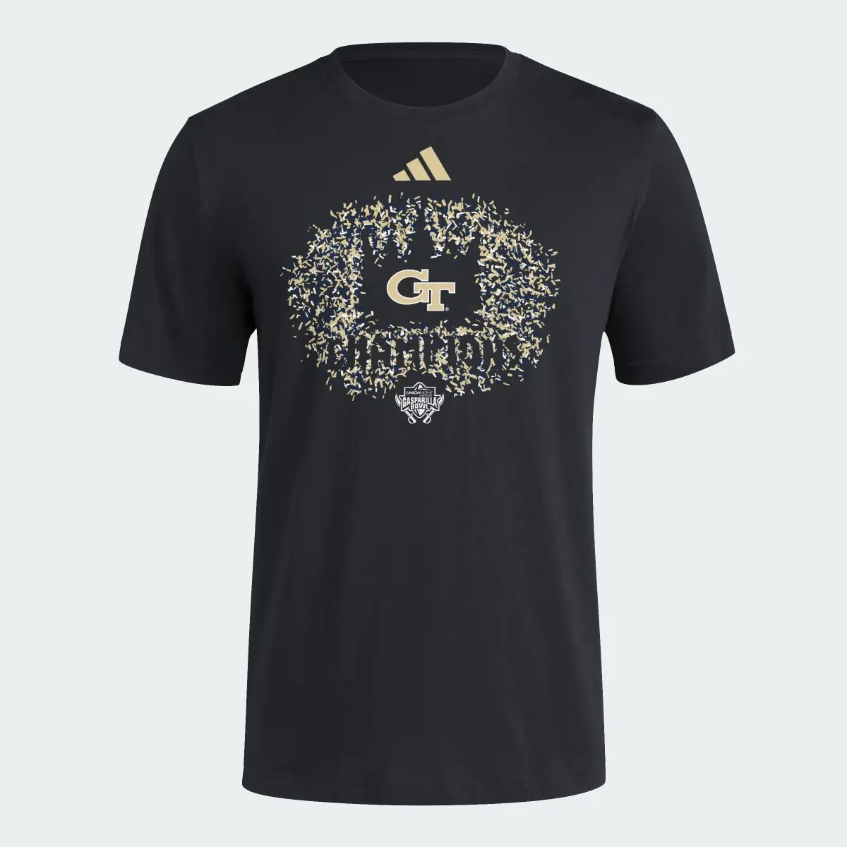 Adidas Georgia Tech Bowl Champs Confetti Kings Tee. 1